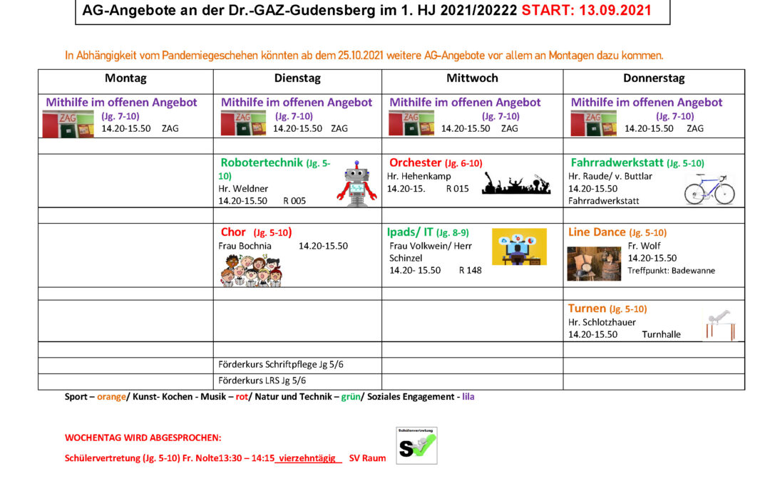 Neue Ganztagsangebote