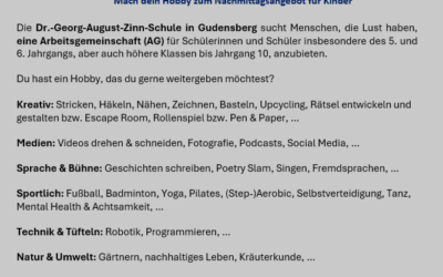 AG-Leiter/Leiterinnen gesucht